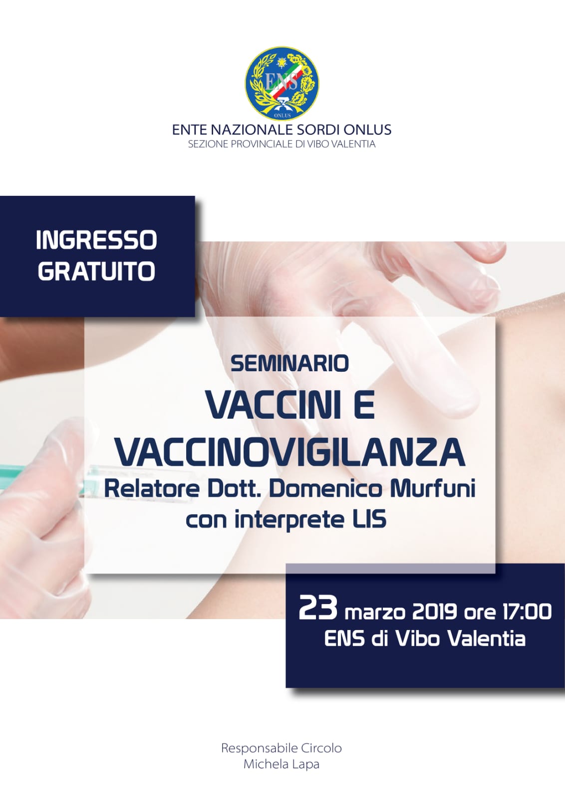 Seminario Vaccini e Vaccinovigilanza 23 03 2019
