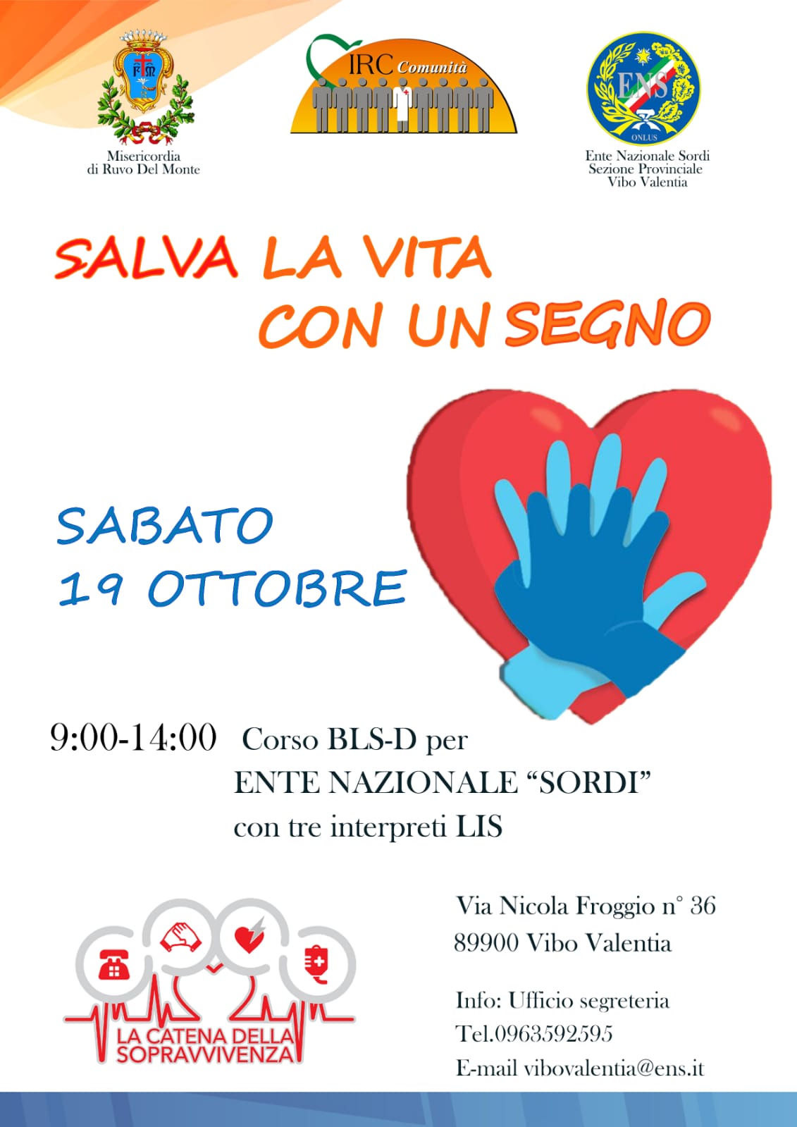 Corso BLSD 19 Ottobre 2019